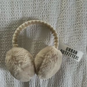 Cream ear muffs